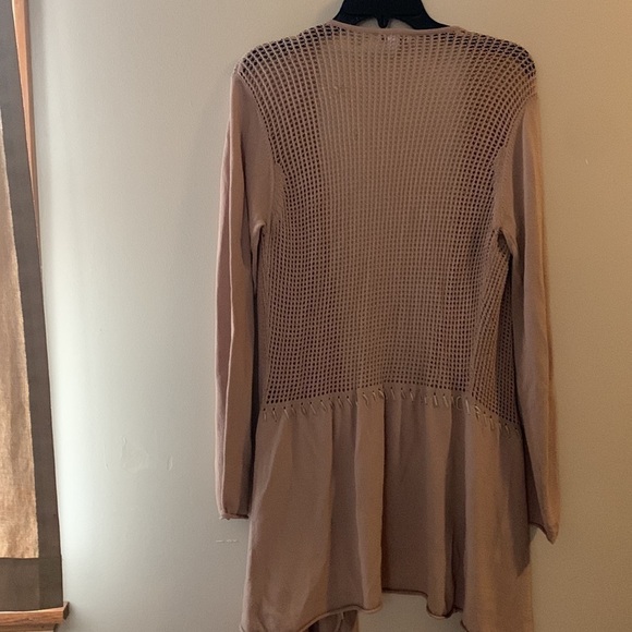 Boston Proper Tan Cardigan | Small‎ - Picture 3 of 5